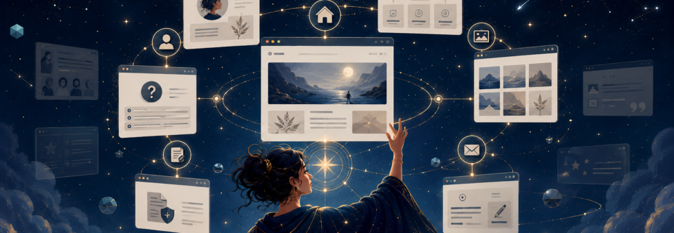 site vitrine quelles pages